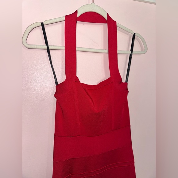 bebe Red Backless Dress - Picture 2 of 12